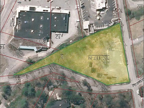 Map and commercial building 