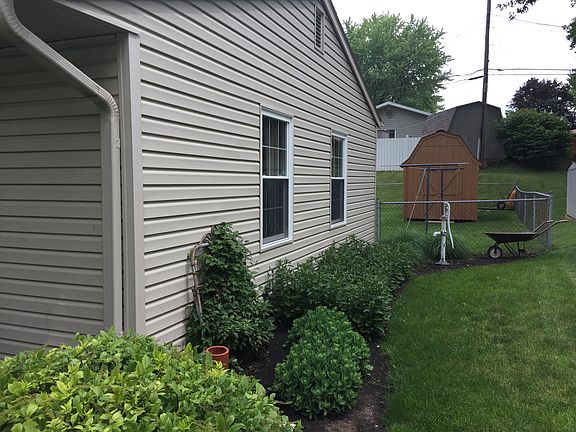 Tastefully landscaped.