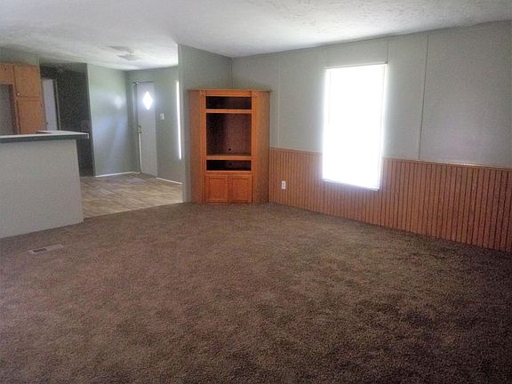 Living room with built in entertainment center