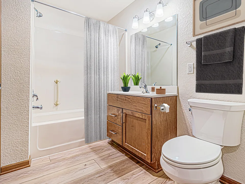 One bedroom, one bath open concept