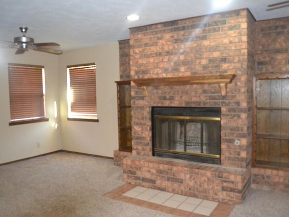 Fireplace in second living room
