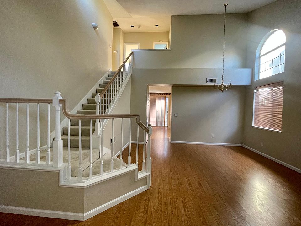 Dining room and living room.