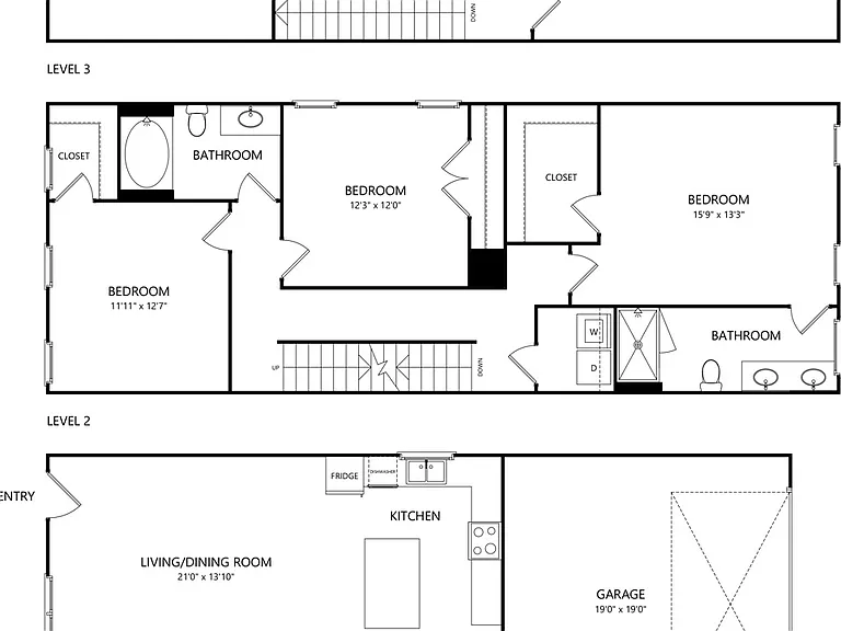 New Classically designed Duet style homes for Rent in Charlotte — Photo 33