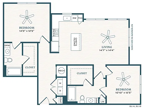 Floor plan Lavender - WFH - B2