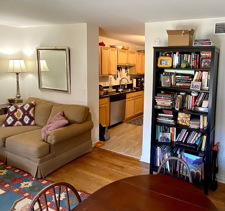 Living room into kitchen
