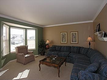 Formal Living Room with Box Bay Window