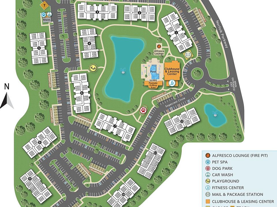 Luminary at 95 community map