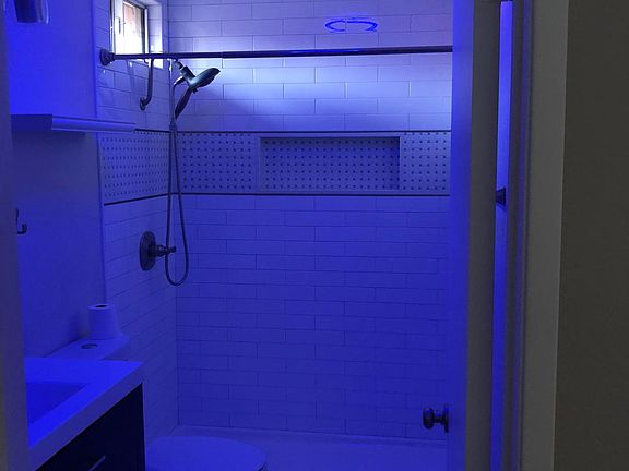 Night light at the master bathroom