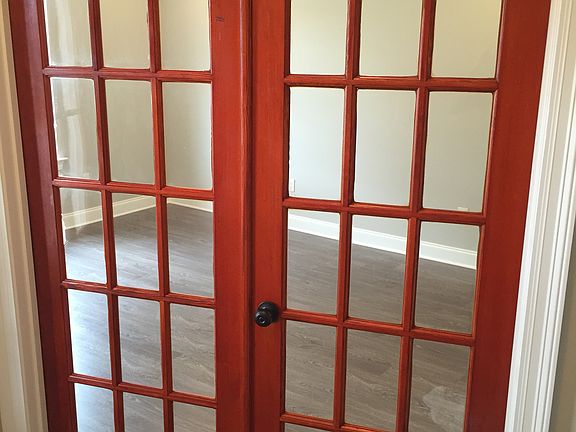French doors to office