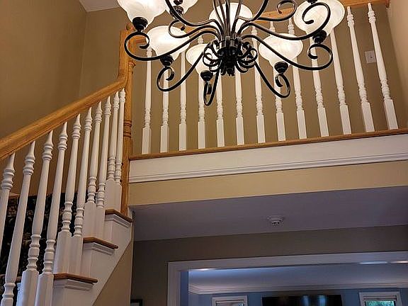 Front hall chandelier