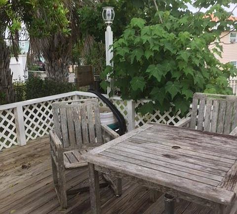 outdoor private deck