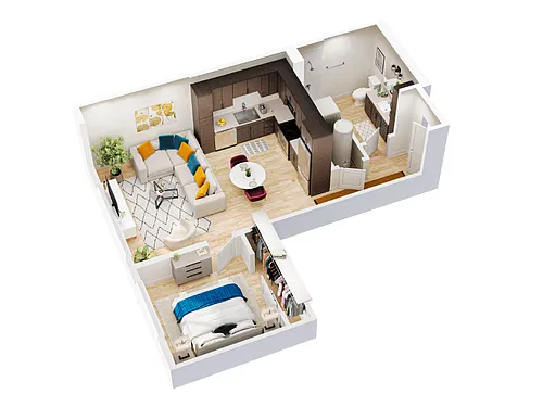 Floor plan Merchant (Income-Restricted)
