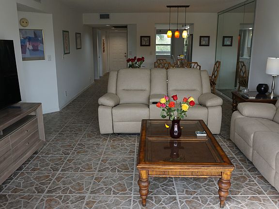 Living room with new 65" TV
