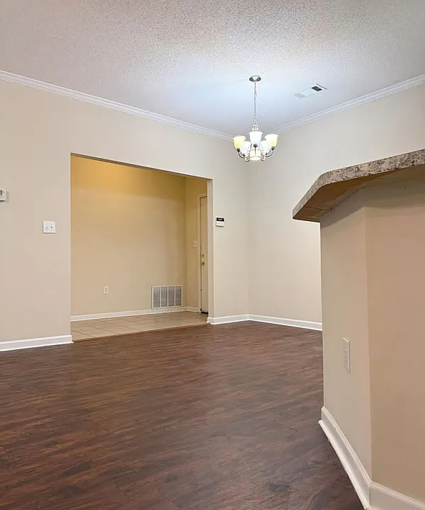 View of entryway from great room.