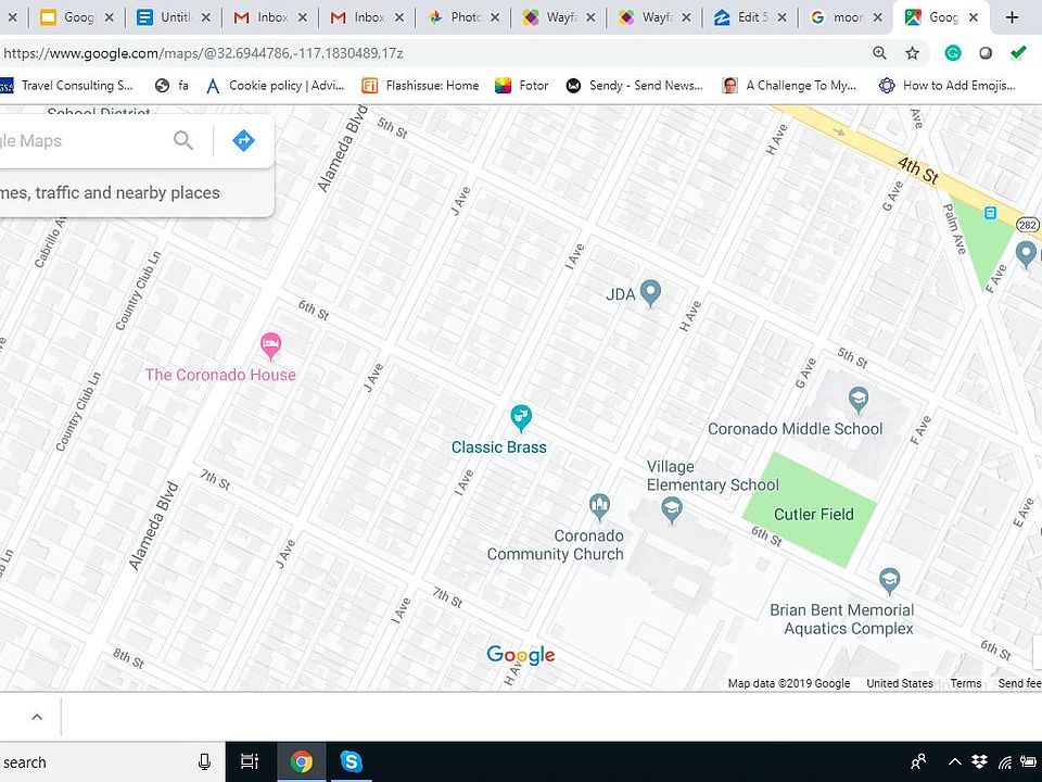 Across the street from Coronado Middle School, Cutler Field and around the corner from Village elementary.