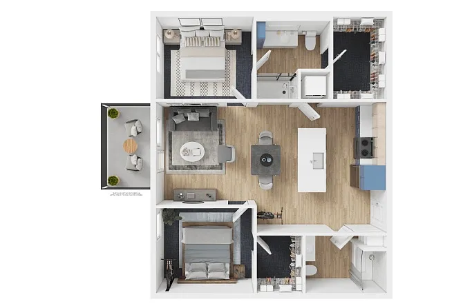 Floor plan 2X2 - E1
