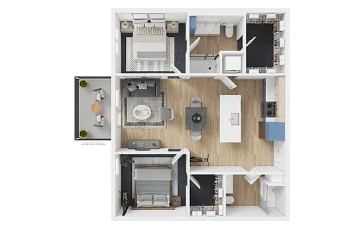 Floor plan 2X2 - E1