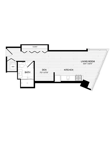Floor plan Studio-1A-2