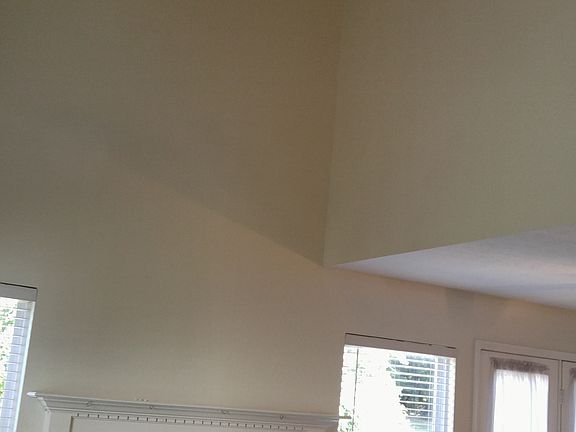 Great room's cathedral ceiling