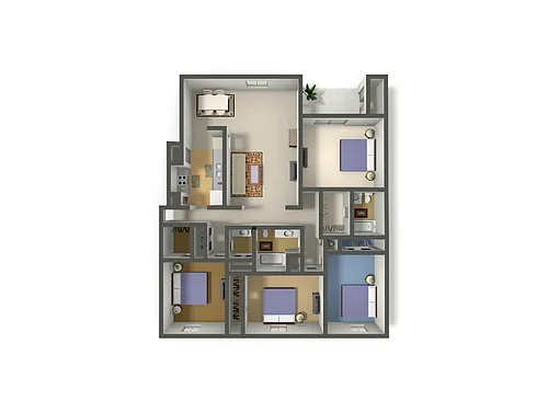 Floor plan 4X2
