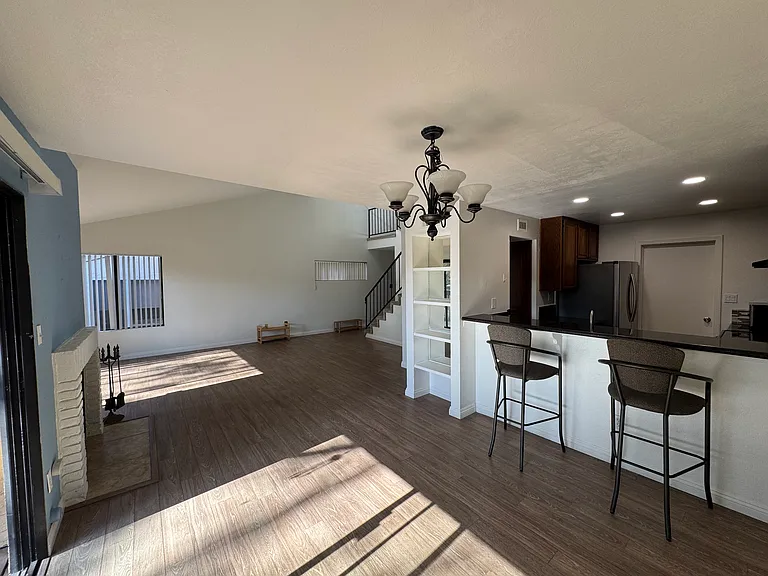 Dining room & living room