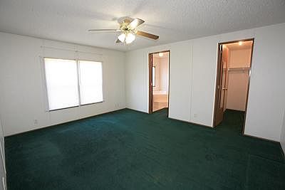 Master BR with ceiling fan, walk-in closet and private bath