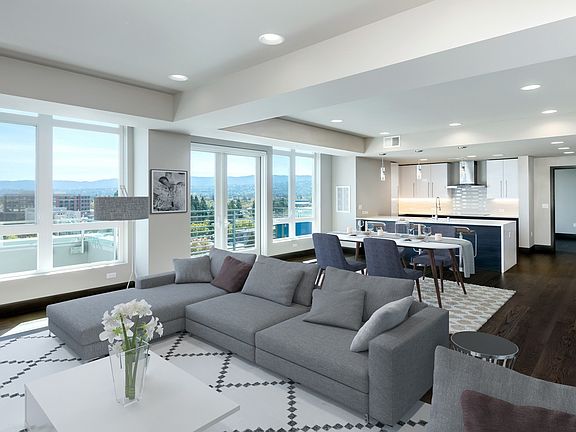 Spacious living rooms with amazing views