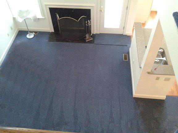 Spacious great room with fireplace