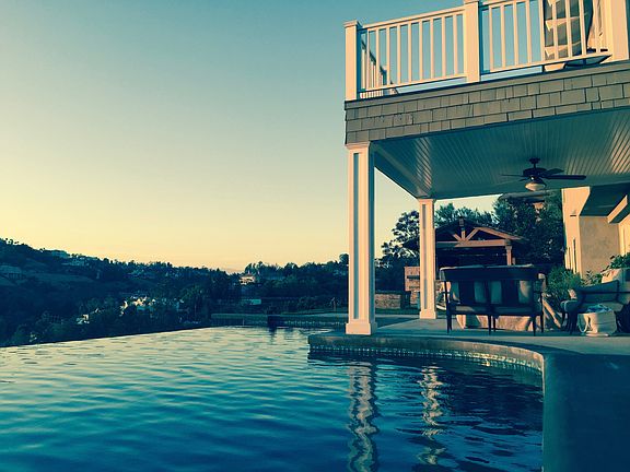 Pool view towards kitchen