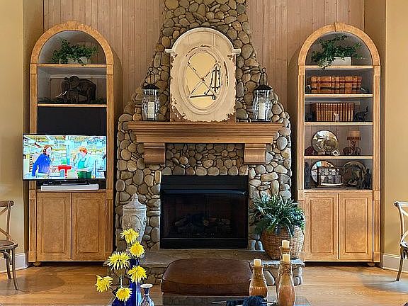 Great room fireplace