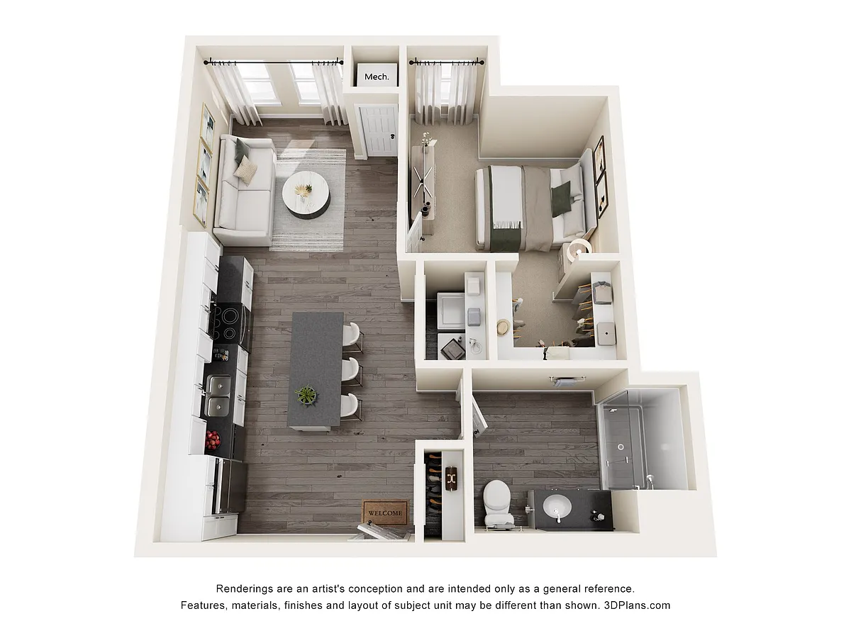 Floor plan Oakes ADA