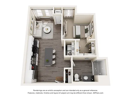Floor plan Oakes ADA