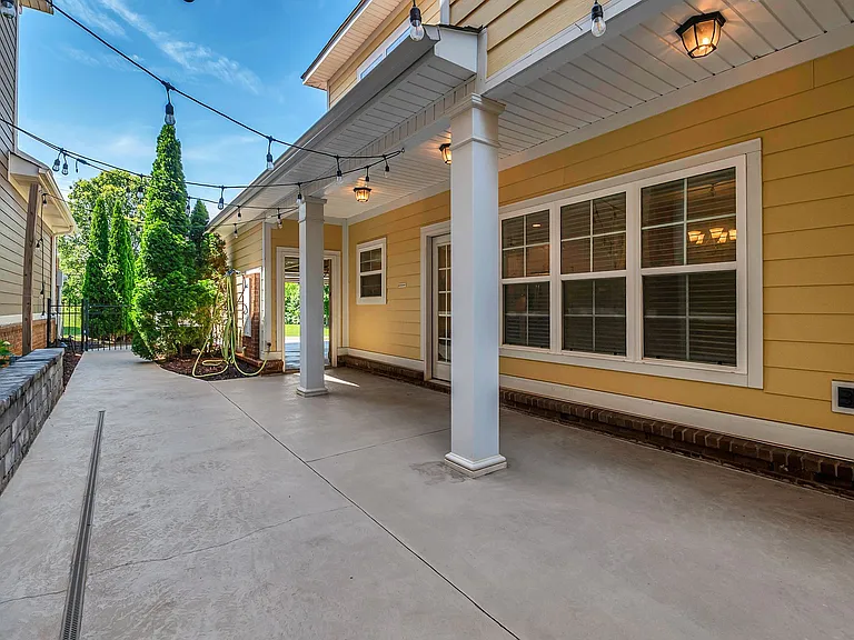 Private patio has plenty of room for entertaining