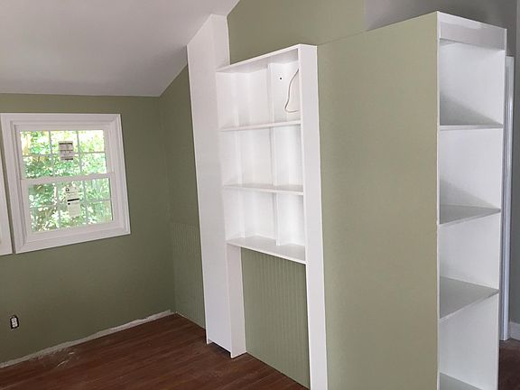 Custom Inset Shelves with Custom Lighting - Looks amazing at night!