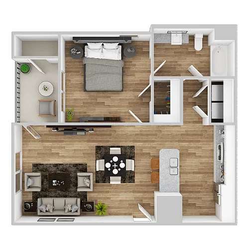 Floor plan 1 Bedroom