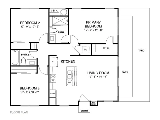 Floor plan 3B