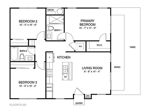 Floor plan 3B