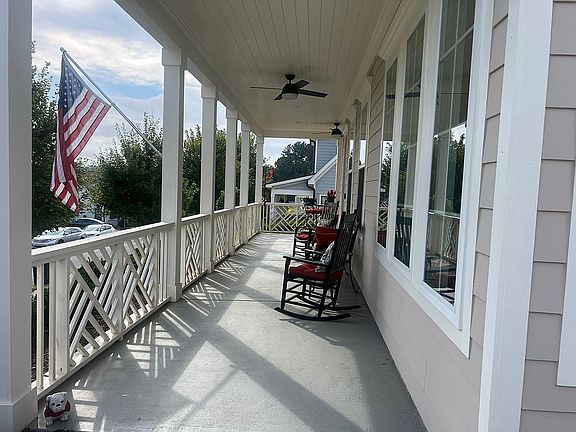 large front porch with view
