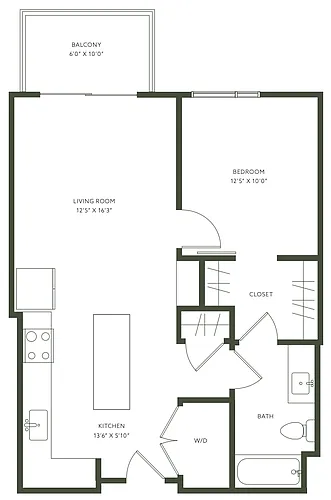 Floor plan 1X1