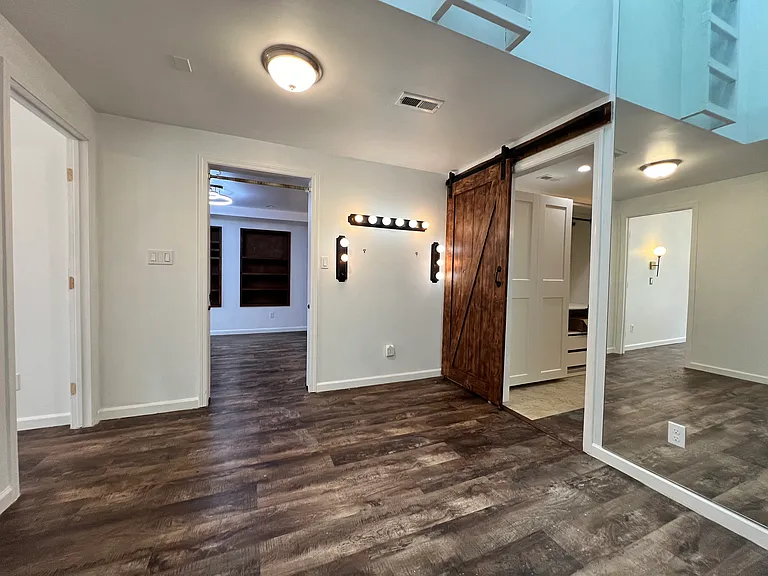 living room with vanity space