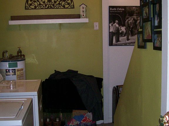 laundry area to stairs