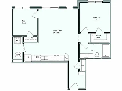 Floor plan Holly - Den