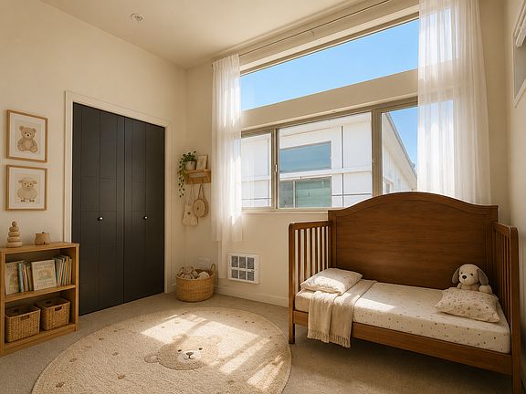 Secondary bedroom with plenty of natural light