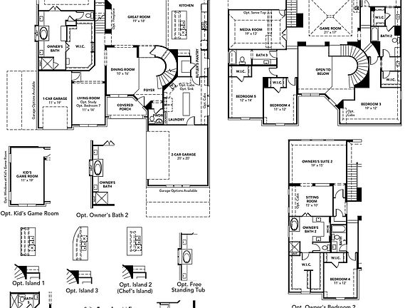 Luxurious single-family home floor plan highlighting elegant architecture and modern design eleme
