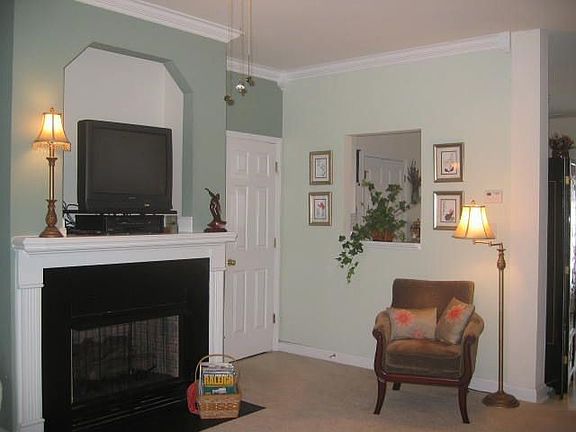 Gas fireplace and tv niche...