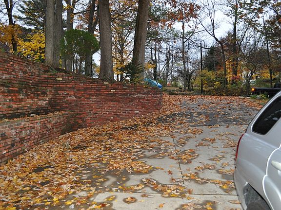 Looking toward the street