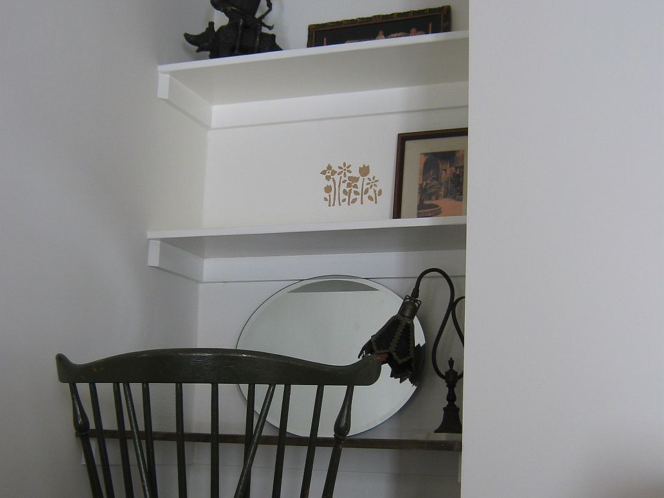 built in office nook (in living room)