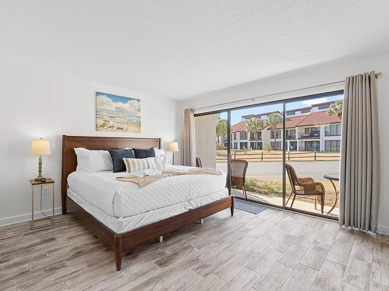 King Guest Bedroom with a king bed. Enjoy those natural light.