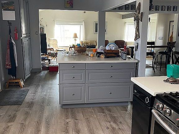 Huge island all new cabinets