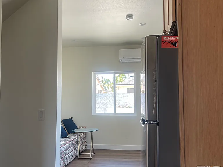 Kitchen connected to living room
